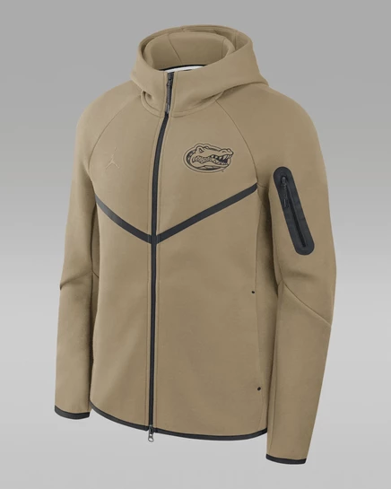 Мужская куртка Jordan Tech Fleece Windrunner, оливковая