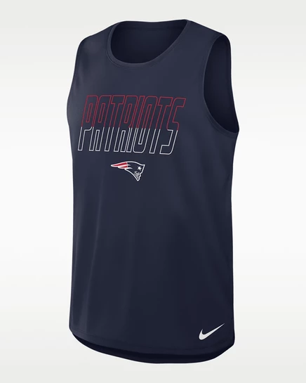 Мужская майка Nike Patriots NFL, темно-синяя