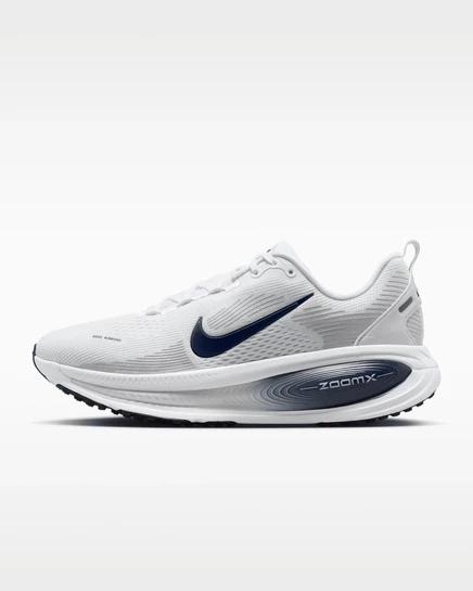 Женская беговая обувь Nike Vomero 18 бело‑серо‑темно‑синяя