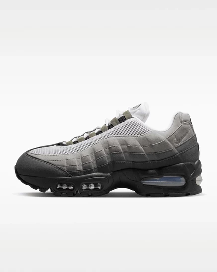 Женские кроссовки Nike Air Max 95 SE, черно-бело-оливковые