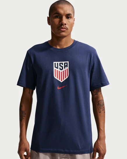 Мужская футболка Nike USMNT, темно-синяя