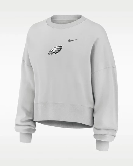 Женский свитшот Nike Philadelphia Eagles Primetime, серый