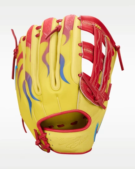 Бейсбольная перчатка nike vapor elite acuña jr., желтая