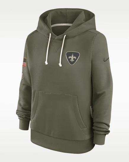 Женское худи Nike Salute to Service Saints, оливковое