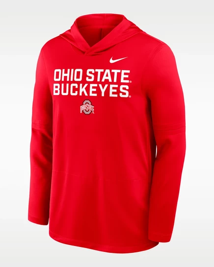 Мужская толстовка Nike Ohio State Sideline, красная