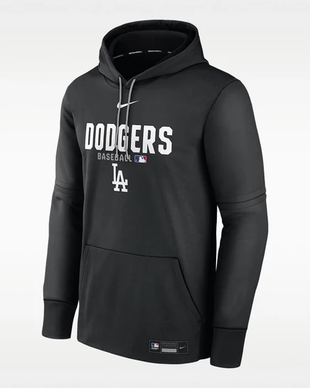 Мужская худи Nike Therma Los Angeles Dodgers, черная
