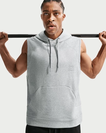 Мужское худи Nike N.A.C. без рукавов, светло-серое
