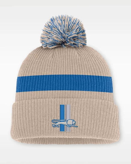 Мужская шапка Nike NFL Detroit Lions с помпоном, песочная