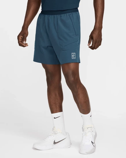 Мужские шорты для тенниса NikeCourt 6″, темно-синий/белый