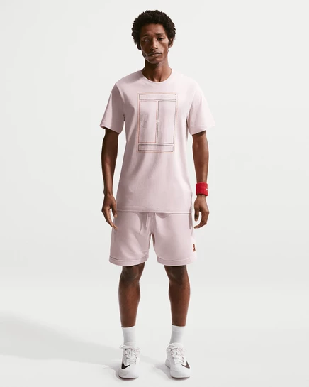 Мужские теннисные шорты NikeCourt Heritage Dri-FIT, пыльно-красные