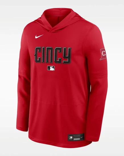 Мужское худи Nike Cincinnati Reds City Connect Dri-FIT, красное