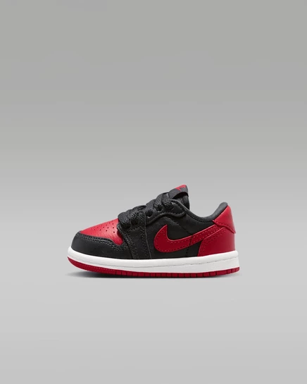 Унисекс кеды Jordan 1 «Banned», черно-красно-белые