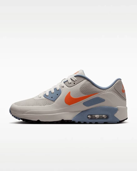 Кроссовки Nike Air Max 90 G, бежевые/серо-синие/оранжевые