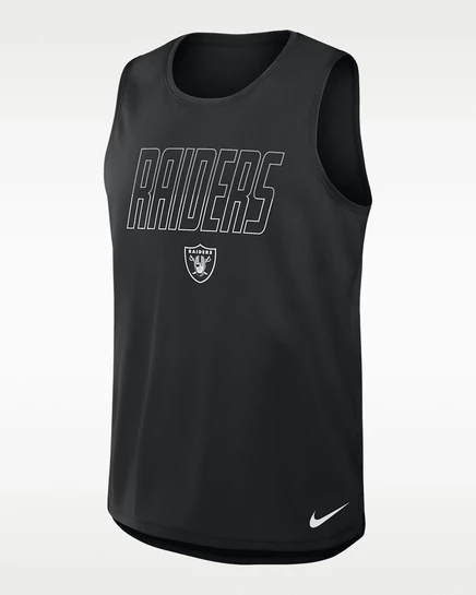 Мужская майка Nike Las Vegas Raiders Dri-FIT, чёрная