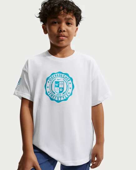 Детская футболка Nike Club x Doernbecher Max90, белая