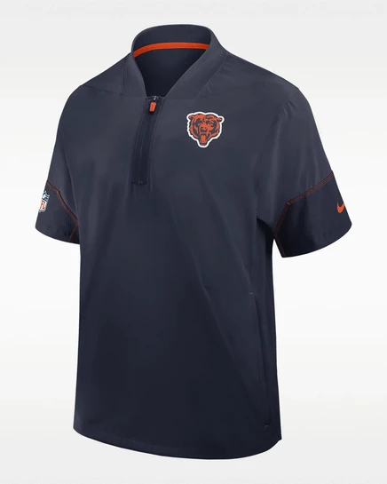 Мужская куртка Nike Bears Coach, темно-сине-оранжевая