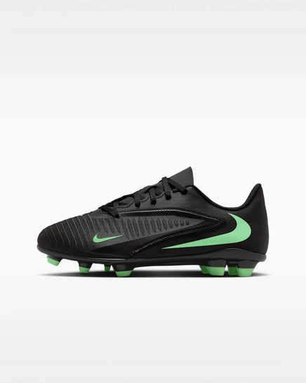 Детские бутсы Nike Phantom 6 Club, черные/черные/зеленые