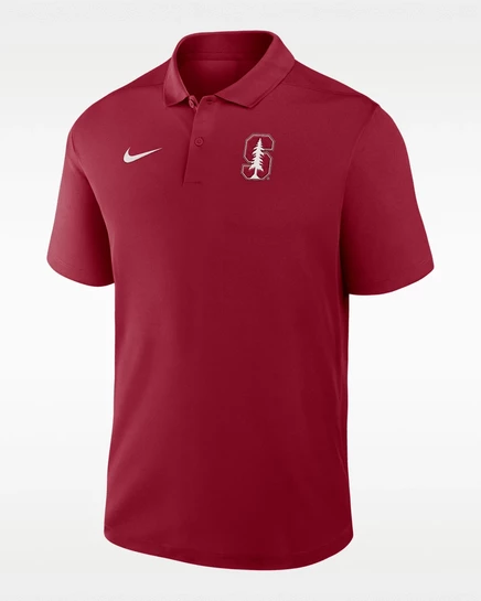 Мужское поло Nike Primetime Victory Dri-FIT, бордовое