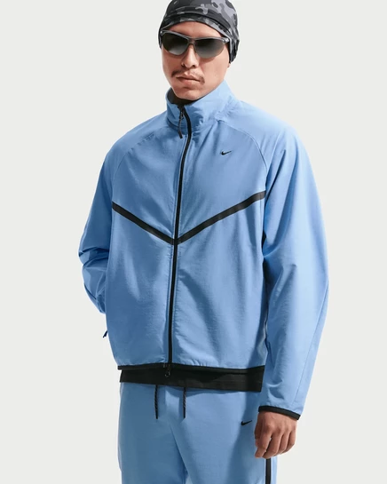 Мужская тренировочная куртка Nike Sportswear Tech Shori Knit Dri-FIT, синяя/черная