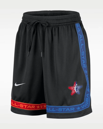 Женские баскетбольные шорты Nike Dri-FIT, чёрно-белые