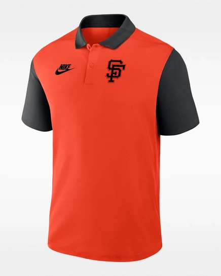 Мужское поло Nike Cooperstown Victory San Francisco Giants Dri-FIT MLB, черное