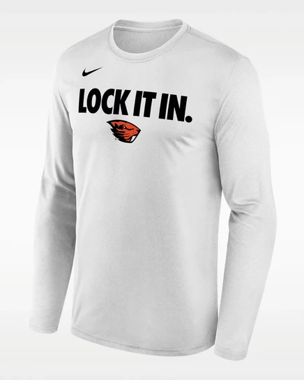 Мужская футболка Nike Oregon State 2026 On-Court Bench, белая