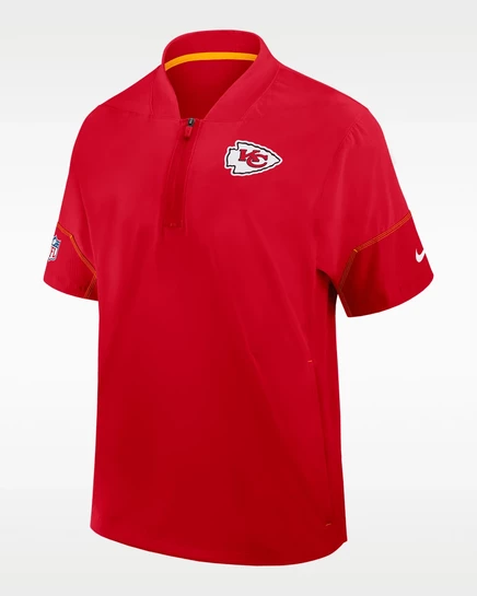 Мужская куртка Nike Chiefs Coach с капюшоном, красная