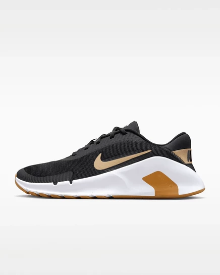 Мужские кроссовки Nike Flex Train, черно-бело-песочные