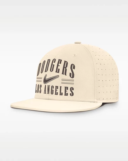 Мужская бейсболка Nike LA Dodgers AeroBill, бежевая
