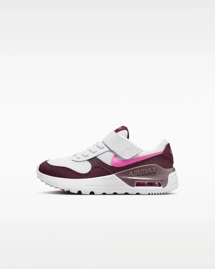 Кроссовки Nike Air Max SYSTM для малышей, бело-розовые