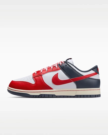 Мужские кроссовки Nike Dunk Low Retro, бело-синие