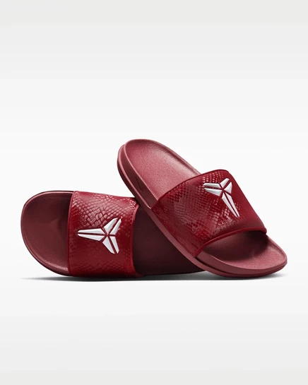 Унисекс сланцы Nike Kobe Offcourt, красно-белые
