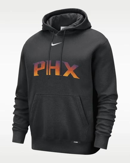 Мужское худи Nike Phoenix Suns City Edition, черное
