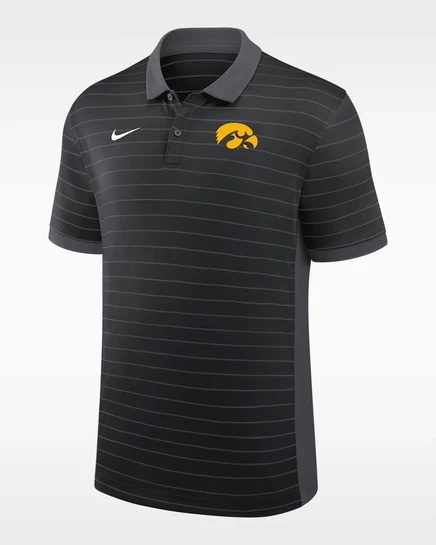 Мужская поло Nike Iowa Sideline Dri-FIT, черная