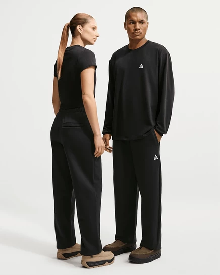 Унисекс джоггеры ACG Tuff Fleece флисовые, черные/белые