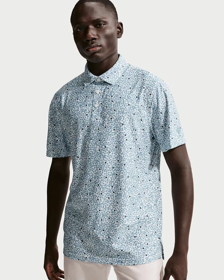 Мужская поло Nike Tailored Dri-FIT для гольфа, синяя