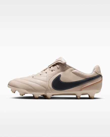 Футбольные бутсы Nike Tiempo Ligera Pro с низким берцем на твердой подошве жемчужно-белый/темный обсидиан