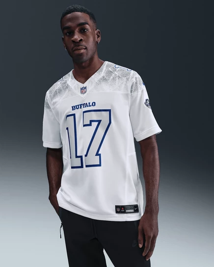 Мужской джерси Nike Josh Allen Rivalries Dri-FIT, белый