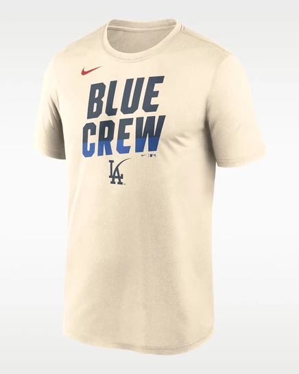 Мужская футболка Nike Los Angeles Dodgers City Connect, кремовая