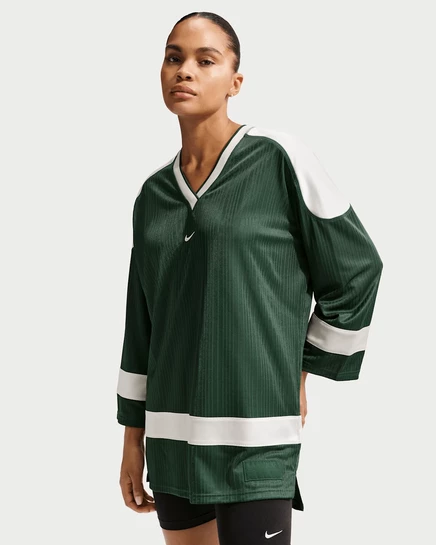 Женская туника Nike Sportswear оверсайз джерси, зеленая