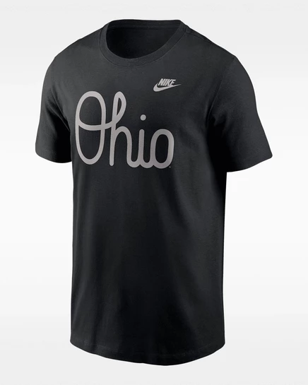 Мужская футболка Nike Ohio State Vintage Script, черная