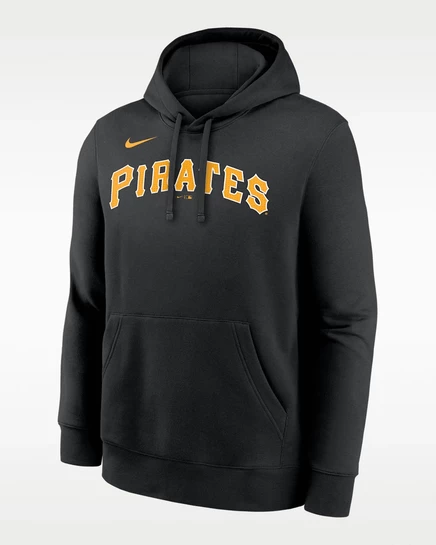 Мужская худи Nike Paul Skenes Pittsburgh Pirates Club, черная