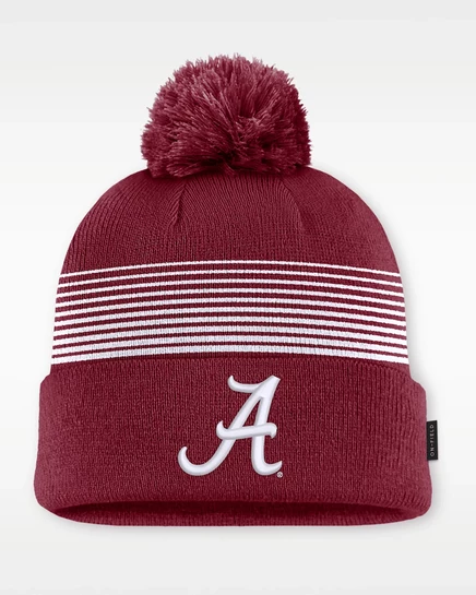 Мужская шапка Nike Alabama Sideline Peak, бордово-белая