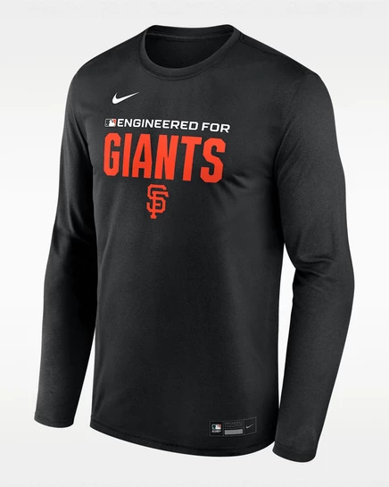 Мужская футболка Nike San Francisco Giants Dri-FIT, черная