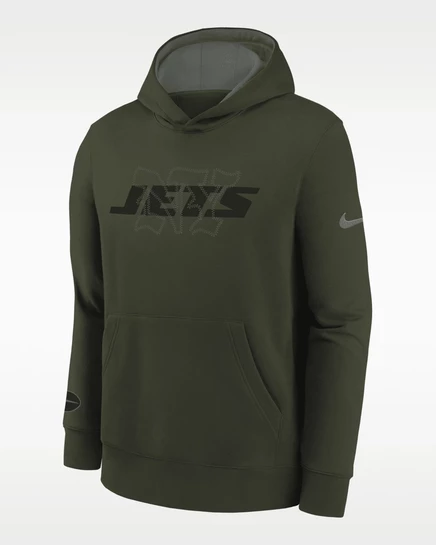 Детская толстовка Nike New York Jets Rivalry, зеленая