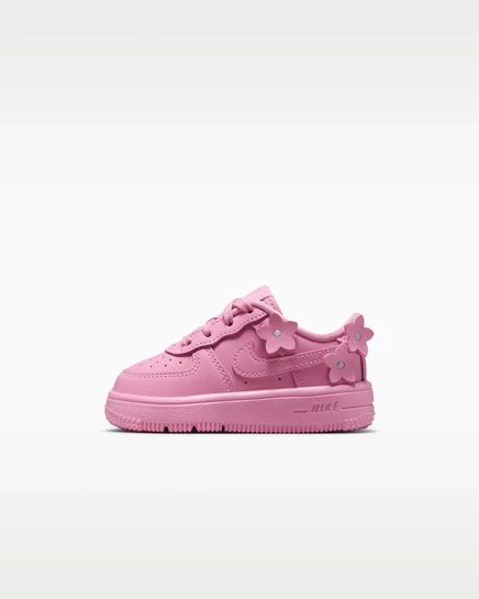 Кроссовки для малышей Nike Force 1 Low, розово-серебристые