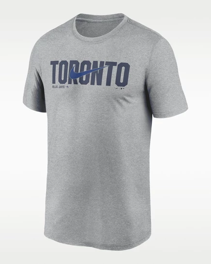 Мужская футболка Nike Blue Jays Swoosh, серый меланж