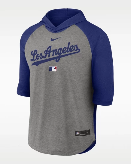 Мужская футболка Nike Dri-FIT Texas Rangers Flux с капюшоном 3/4, темно-синяя