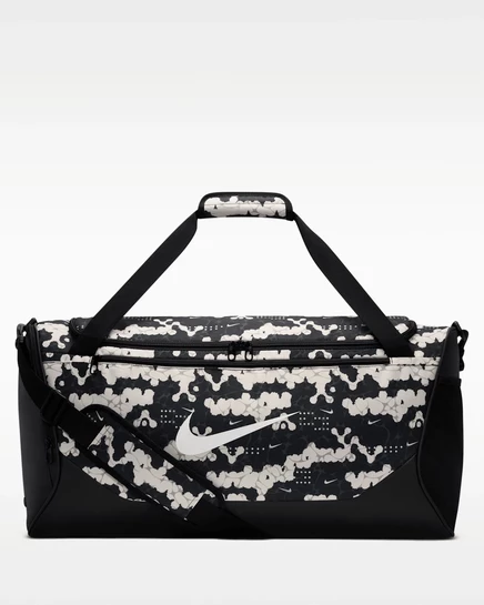 Унисекс сумка-даффл Nike Brasilia 60 л меловой/черный/белый