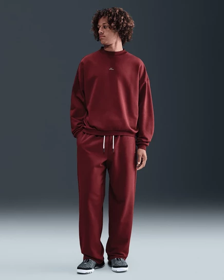 Мужские брюки Nike Standard Issue Therma-FIT, темно-красные/слоновая кость